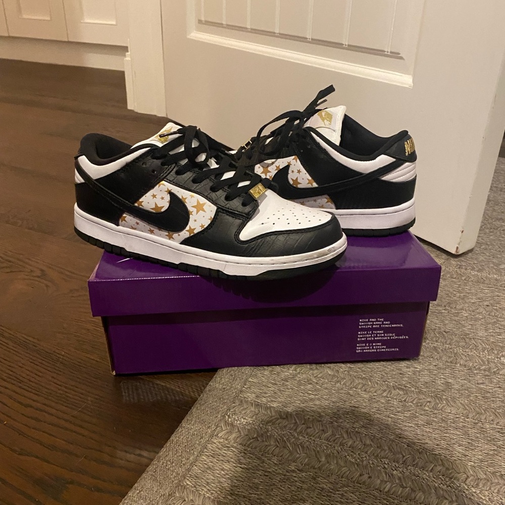 Supreme dunks (black snake)